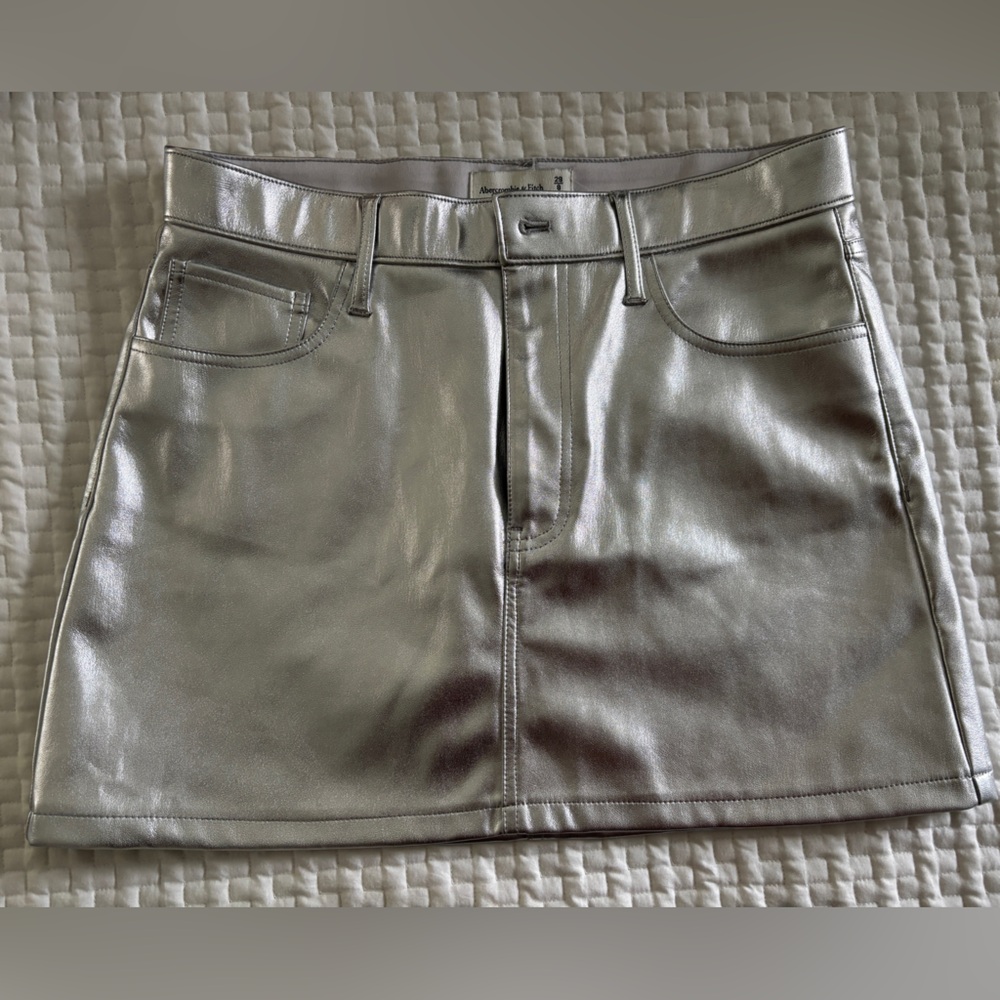 Silver Metallic Skirt